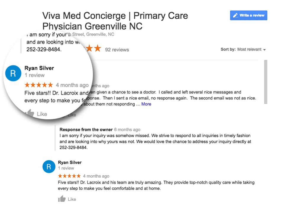 1 Massage Google Reviews